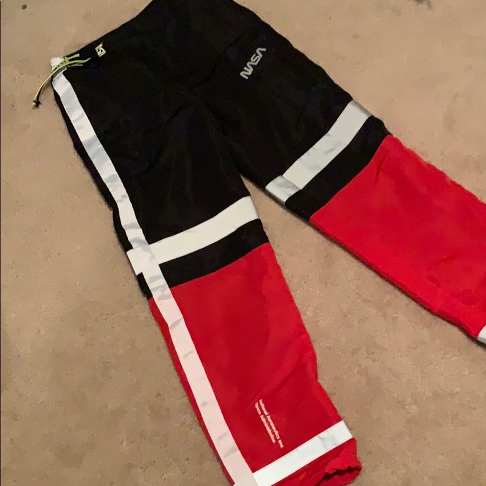BRAND NEW: nasa reflective windbreaker pants